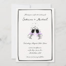 Search for black white and purple invitations Whimsical