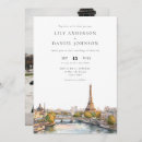 Search for paris france destination wedding invitations Eiffel tower