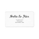 Search for romance return address labels Modern