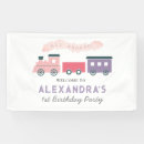 Search for train birthday banners All aboard