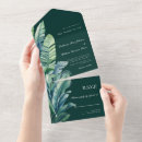 Search for tropical leaves wedding invitations Jungle