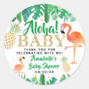 Search for luau baby shower stickers Tropical