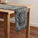 Search for black and white table runners Paisley