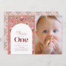 Search for ladybug 1st birthday invitations Floral