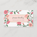 Search for vintage business cards Floral