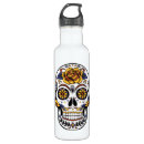 Search for day of the dead water bottles Skull