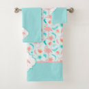 Search for coral and teal bath towels Tropical