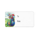 Search for bag return address labels Santa