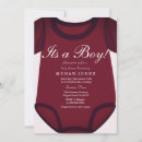 Search for red baby boy shower invitations Cute
