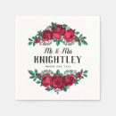 Search for red rose napkins Flowers