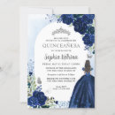 Search for navy quinceanera invitations Floral