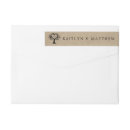Search for tree heart return address labels Rustic