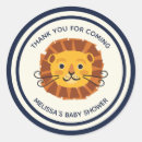Search for baby lion baby shower stickers Blue