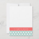 Search for dot pattern monogram note cards Cute