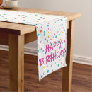 Search for happy birthday table runners Celebration