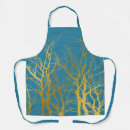 Search for gold background aprons Blue