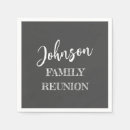 Search for family reunion napkins Simple