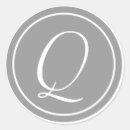Search for letter q stickers Monogrammed