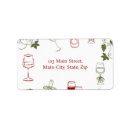 Search for wine grapes return address labels Elegant