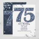 Search for 75th with diamonds birthday invitations Seventy five