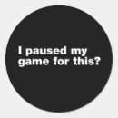 Search for pause stickers Gaming
