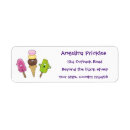 Search for sweet treats return address labels Ice cream
