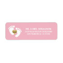 Search for baby feet return address labels Girl