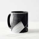 Search for black and white abstract mugs Geometric