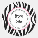 Search for happy zebra stickers Birthday