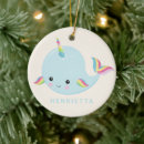 Search for rainbow unicorn christmas tree decorations Cute