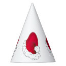 Search for santa claus paper party hats Red