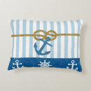 Search for blue and gold striped cushions Nautical