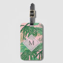 Search for leaf luggage tags Pink