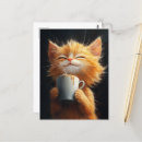 Search for cute coffee postcards Kitty