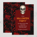 Search for skull halloween invitations Dark macabre death