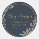 Search for floral round return address labels Modern