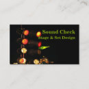 Search for stage lighting business cards Music