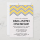 Search for yellow and grey wedding invitations Stylish