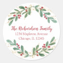 Search for round return address stickers Elegant