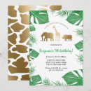 Search for jungle safari invitations Gold