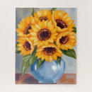 Search for flower vase puzzles Sunflower