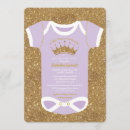 Search for lilac gold baby shower invitations Purple and gold