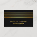 Search for black red gold business cards Cosmetologist