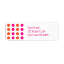 Search for hot pink return address labels Retro
