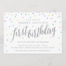 Search for sprinkles birthday invitations Rainbow