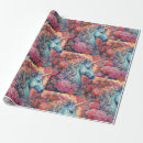 Search for magical unicorn birthday wrapping paper Pastel