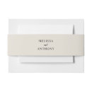 Search for wedding invitation belly bands Modern