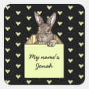 Search for cute bunny rabbit stickers Yellow