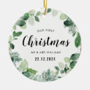 Search for greenery christmas tree decorations Married and merry