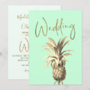 Search for gold pineapple wedding invitations Chic
